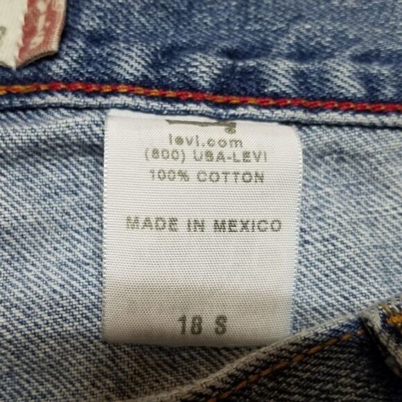 VINTAGE Levi's Relaxed Tapered Light Wash Jeans Blank Red Tab Levi's - Picture 10 of 10